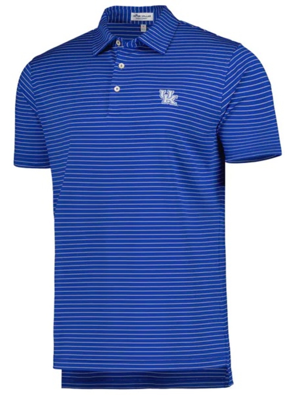 Men’s Peter Millar Kentucky Royal Blue & White Striped Polo Size: XL